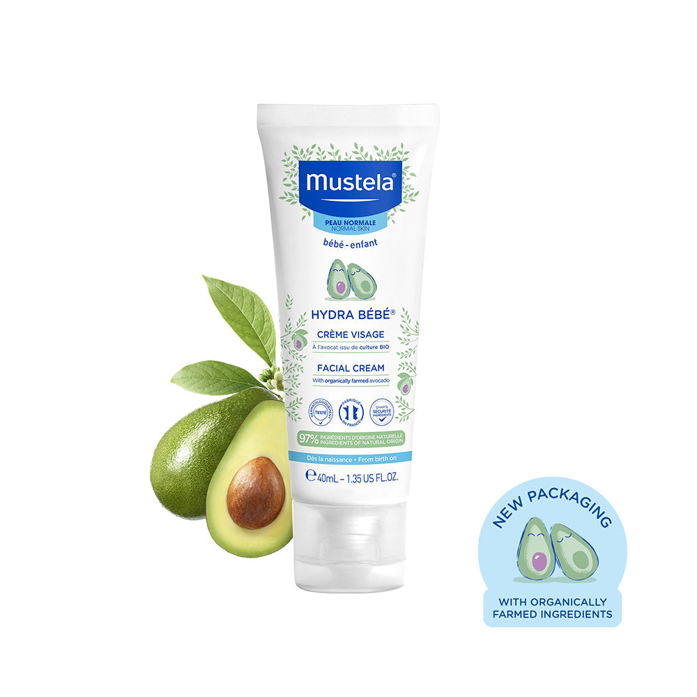Mustela Hydra BeBe Facial Cream with Organically Farmed Avocado 40ml