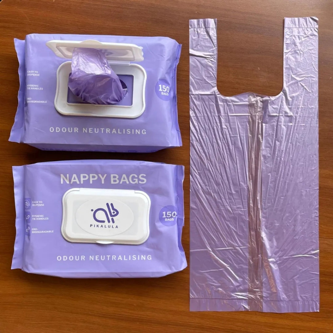 Pikalula Biodegradable Nappy Bags 150 Pcs