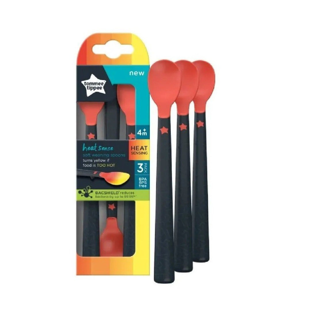 Tommee Tippee Heat Sense Weaning Spoon 4m+ 3pcs