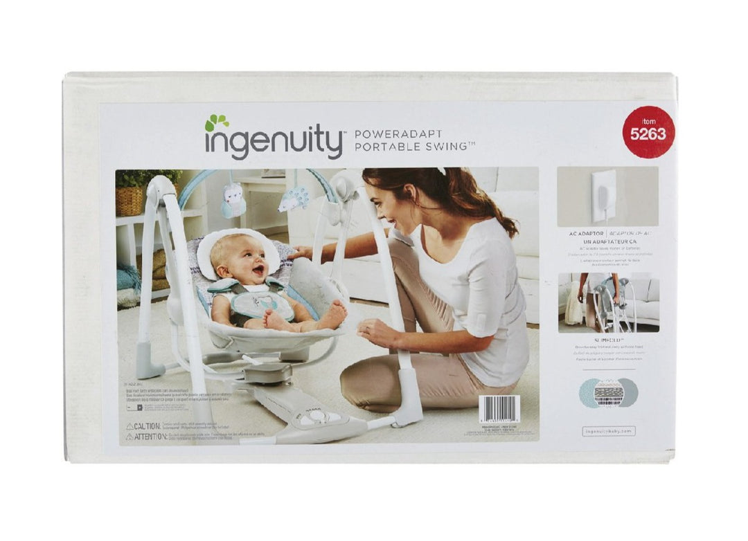 Ingenuity Power Adapter Portable Swing - Happikiddo.com
