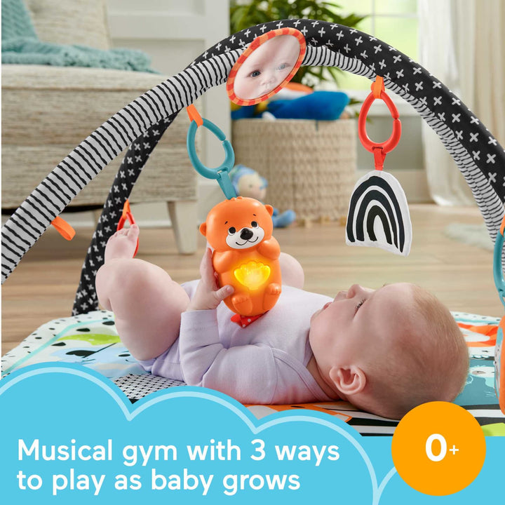 Fisher-Price 3-In-1 Music, Glow And Grow Gym Activity Play Mat