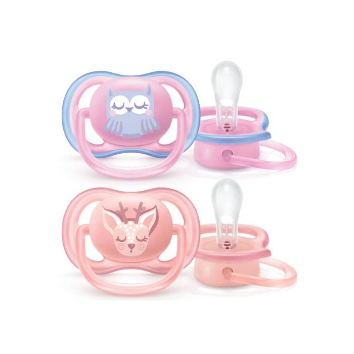Philips Avent Ultra Air Pacifier 0-6 months- Owl/ Deer