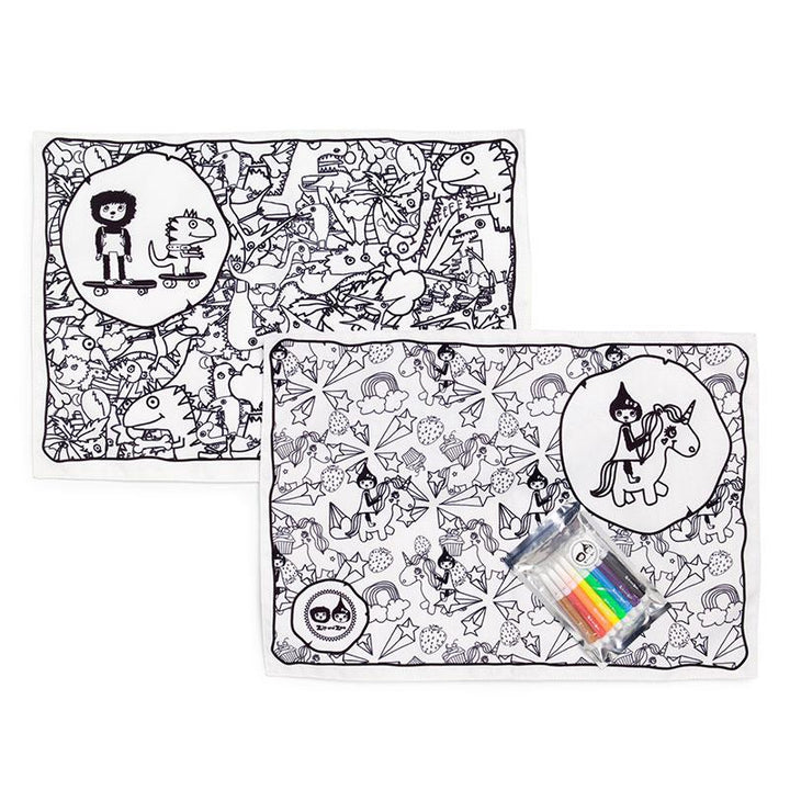 Babymel Zip & Zoe Colour & Wash Placemat Set – image 1