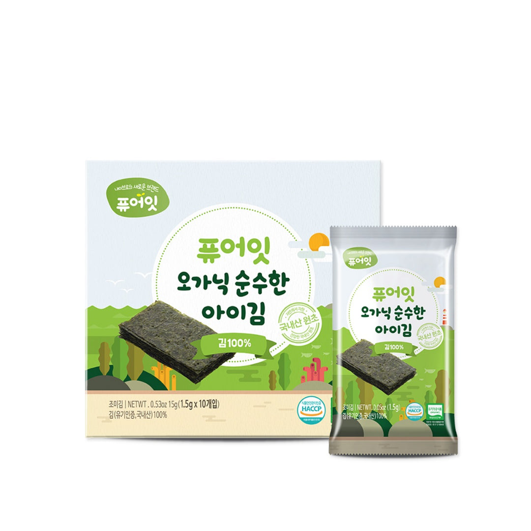 Pure Eat Organic Roasted Seaweed 10 packs (15g)