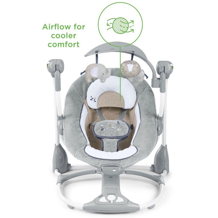 Ingenuity Dream Comfort Convert Me Swing-2 Seat Portable Swing- Townsend