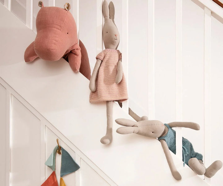 Maileg Rabbit size 4, Overall - Dusty Blue