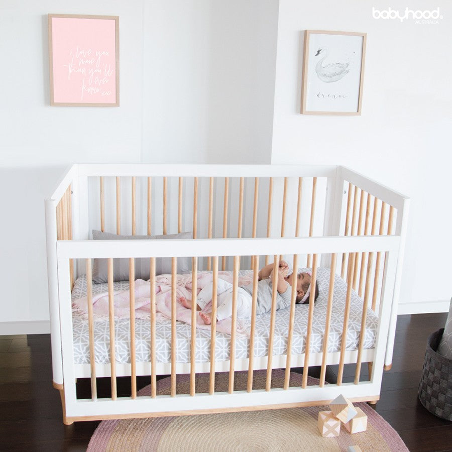 Babyhood 5 in 1 Riya Cot (Grey)