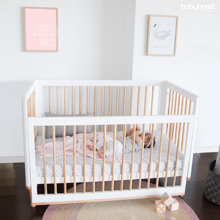 Babyhood 5 in 1 Riya Cot (Grey)