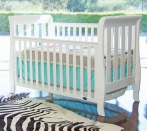 Babyhood Classic Sleigh Cot (White)