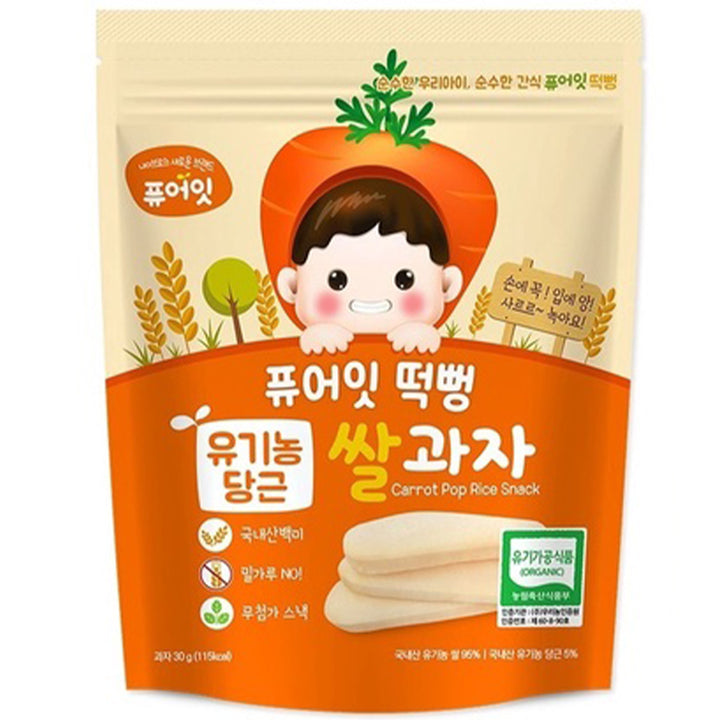 Pure-Eat Organic Pop Rice Snack 6months+ 30g