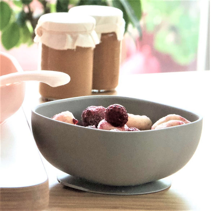 Beaba Silicone Suction Bowl- Grey