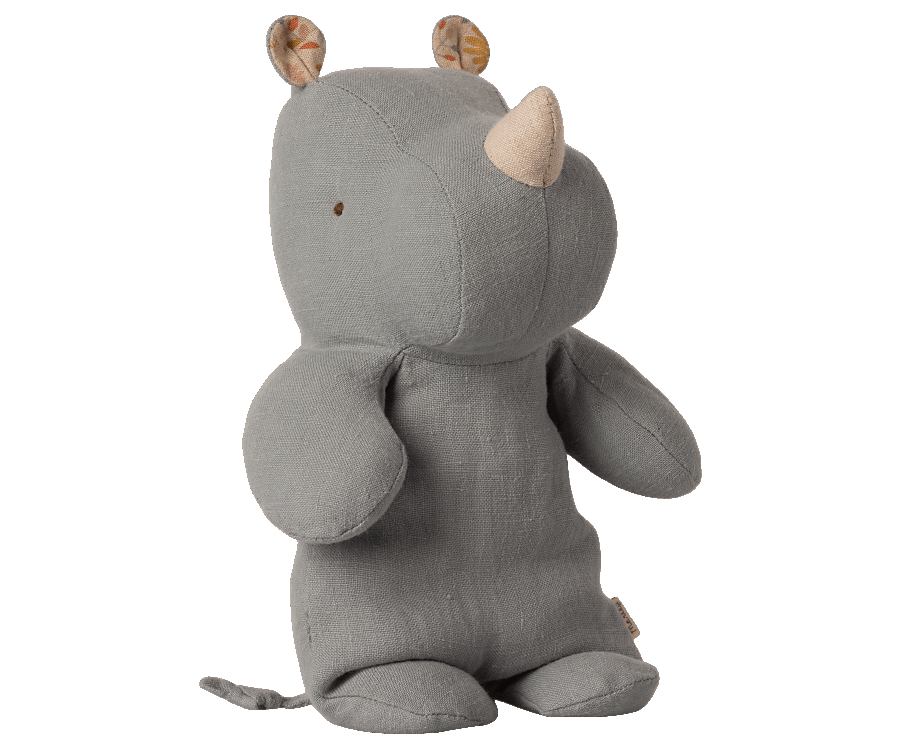 Maileg Safari Friends Small Rhino - Blue Grey