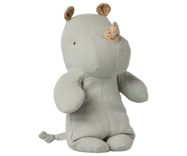 Maileg Safari Friends Small Rhino - Pigeon Blue