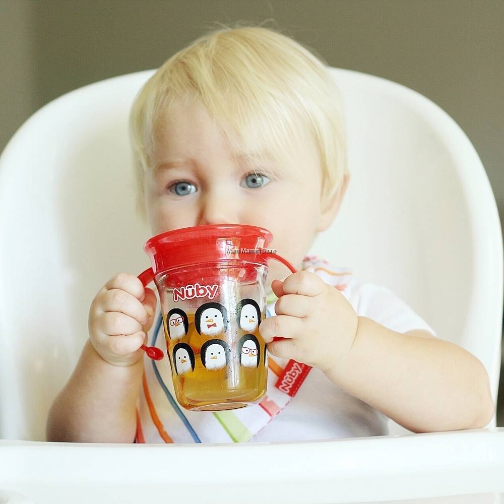Nuby 360 Wonder Twin Handle Tritan Printed Cup 240ml