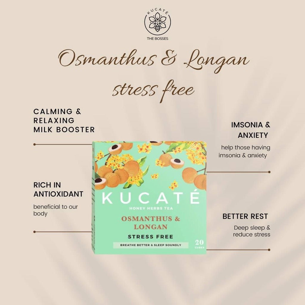 KUCATE Osmanthus & Longan Honey Herbal Tea (Stress-free)