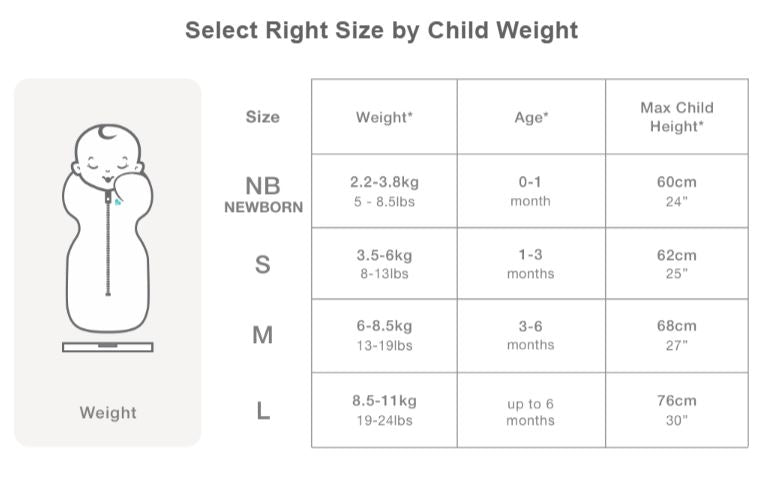 Love To Dream Original Bamboo Swaddle Up Stage 1 (1.0 TOG)