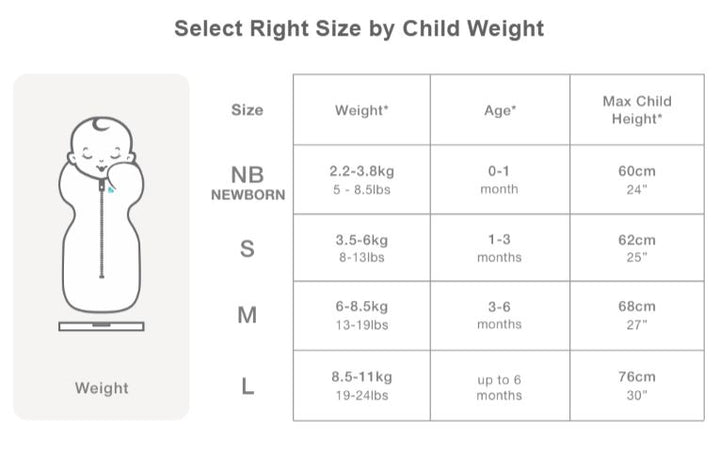 Love To Dream Original Bamboo Swaddle Up Stage 1 (1.0 TOG)