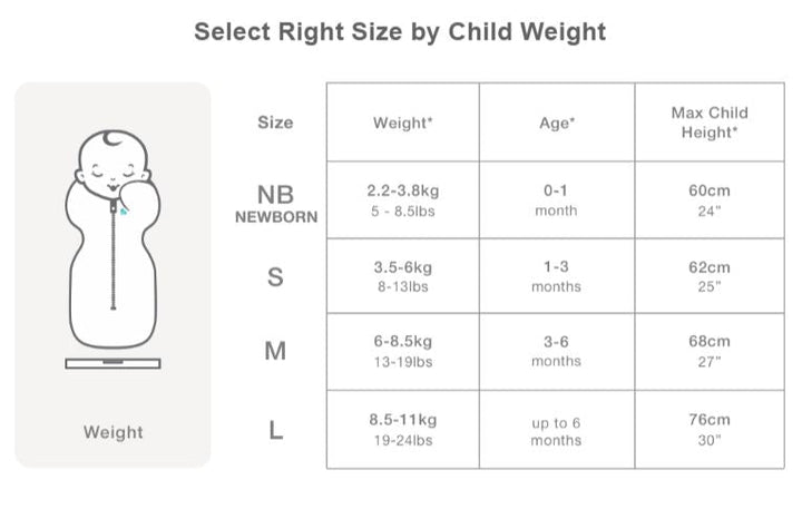 Love To Dream Original Bamboo Swaddle Up Stage 1 (0.2 TOG)