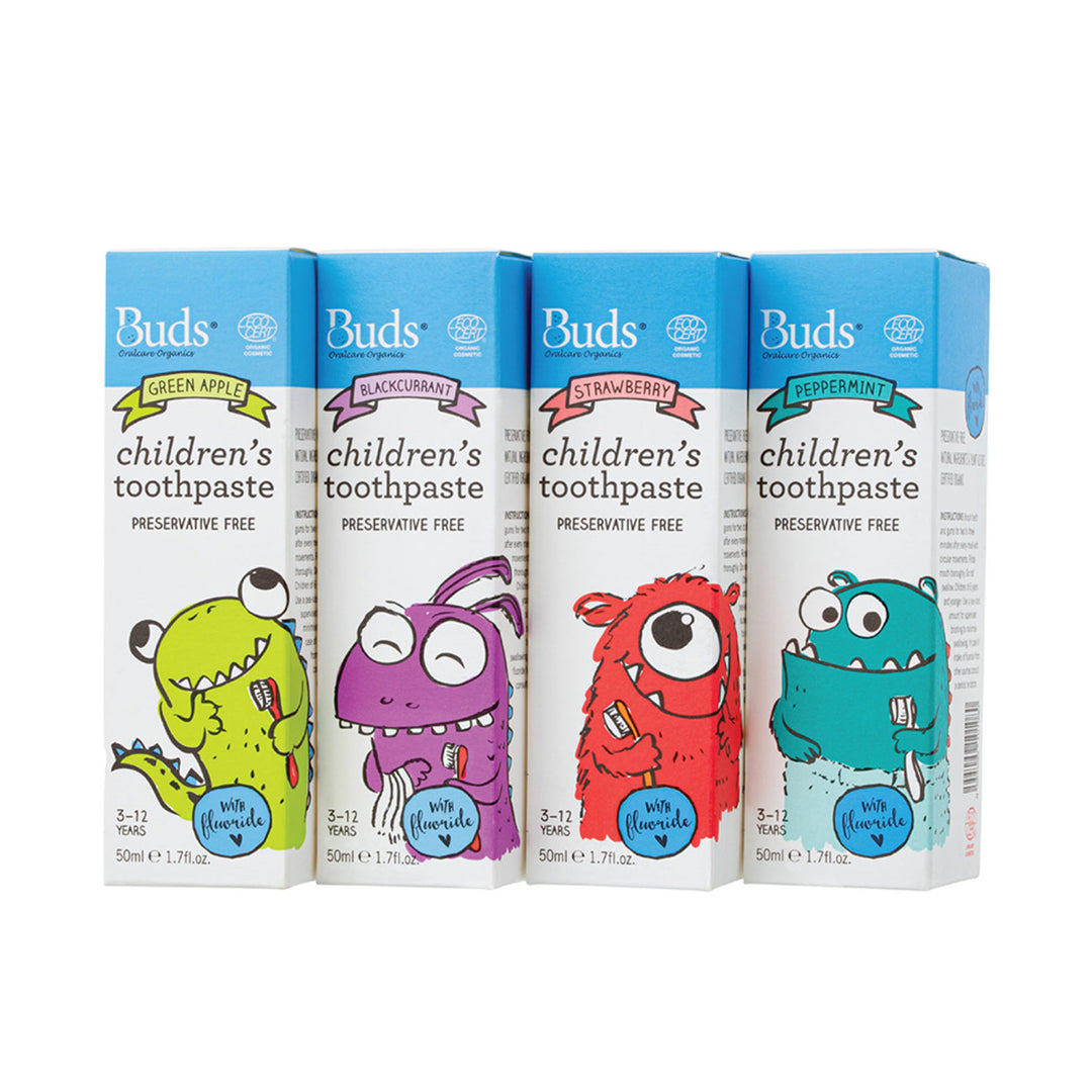 Buds Organics Children Toothpaste with Fluoride 3-12y 50ml
