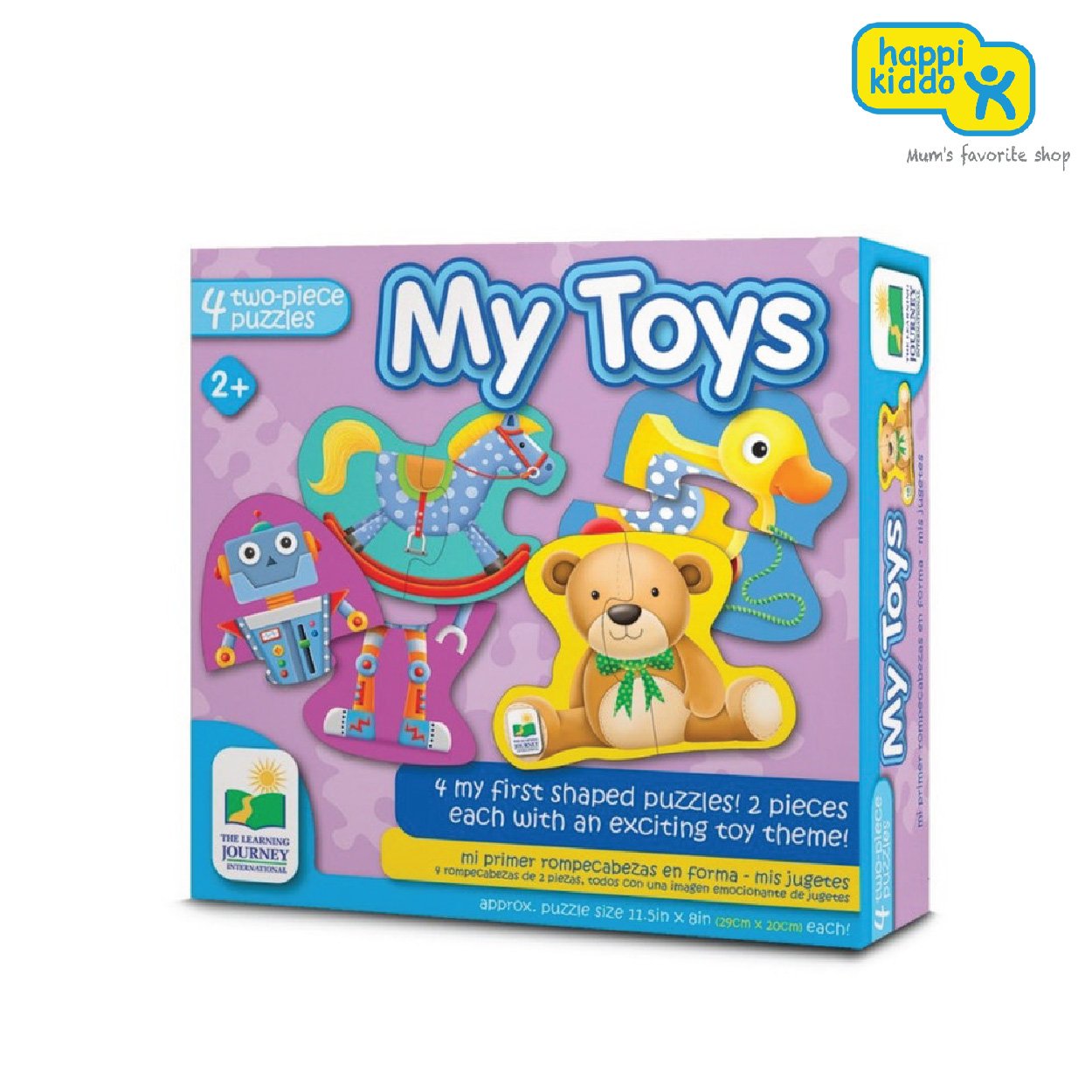 The Learning Journey International My First Shaped Puzzle-Things That Go/ My Toys - Happikiddo.com