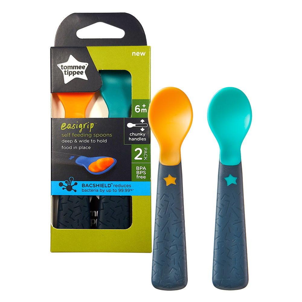 Tommee Tippee Easigrip Self Feeding Spoon 6m+ 2pcs