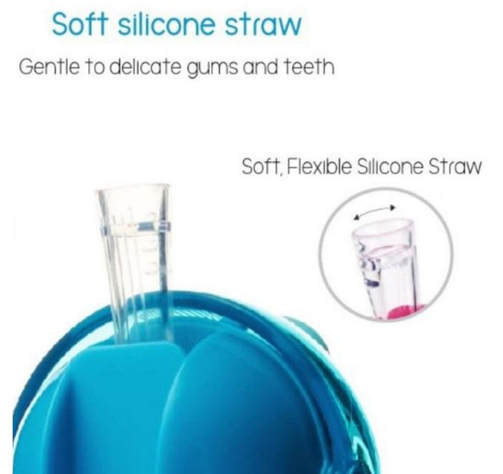 Nuby Tritan Flip It with 3D Vinyl Wrap with Weighted Straw 400ml