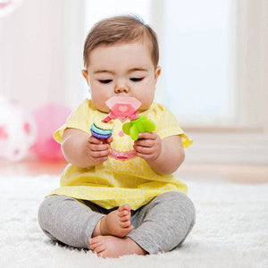 Infantino Chew & Play Ring Teether- Pink (F306832)