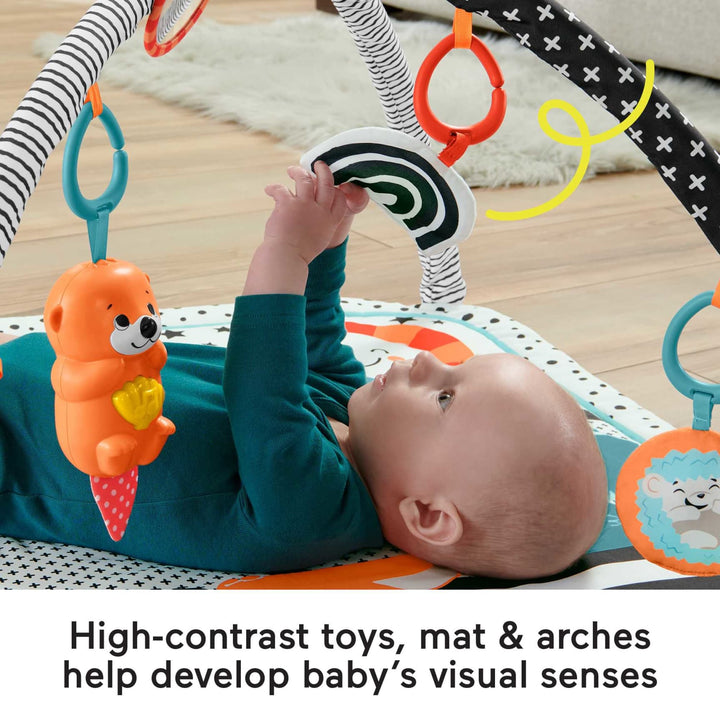 Fisher-Price 3-In-1 Music, Glow And Grow Gym Activity Play Mat