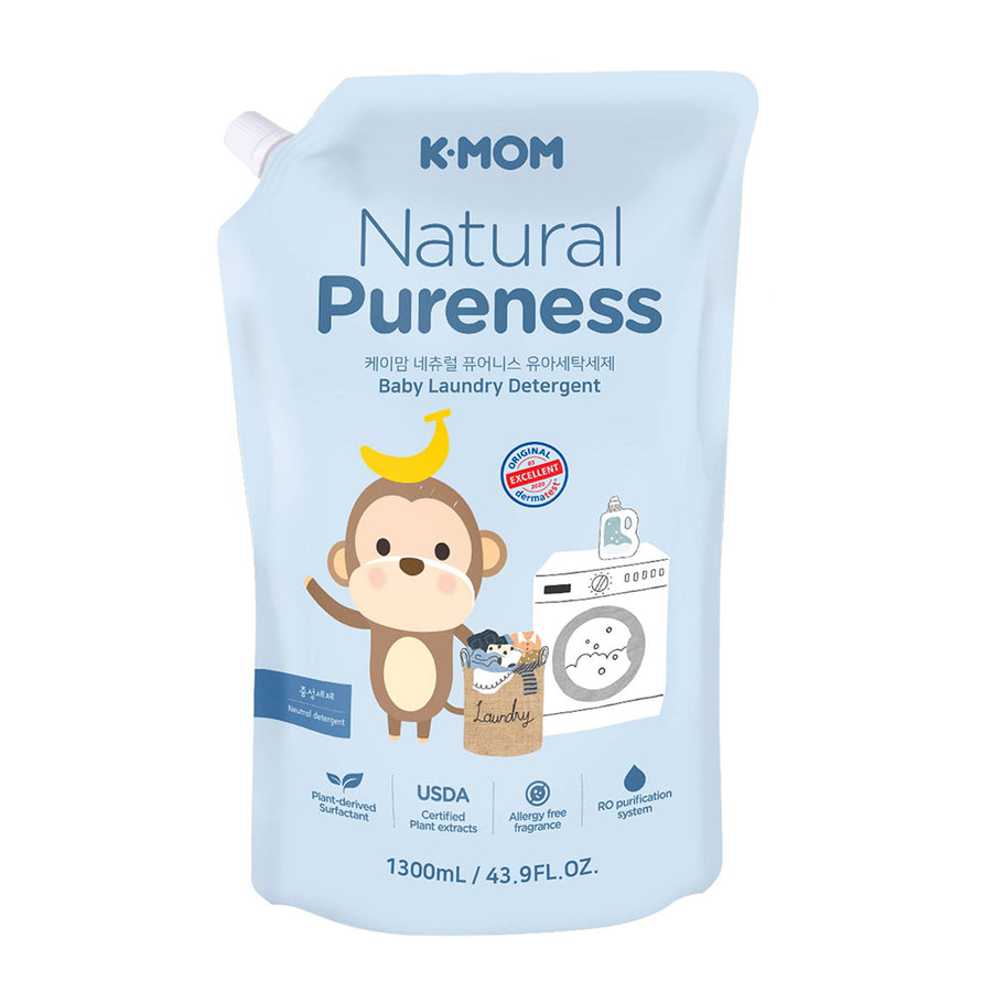 K-MOM Natural Pureness Baby Laundry Detergent Refill 1300ml