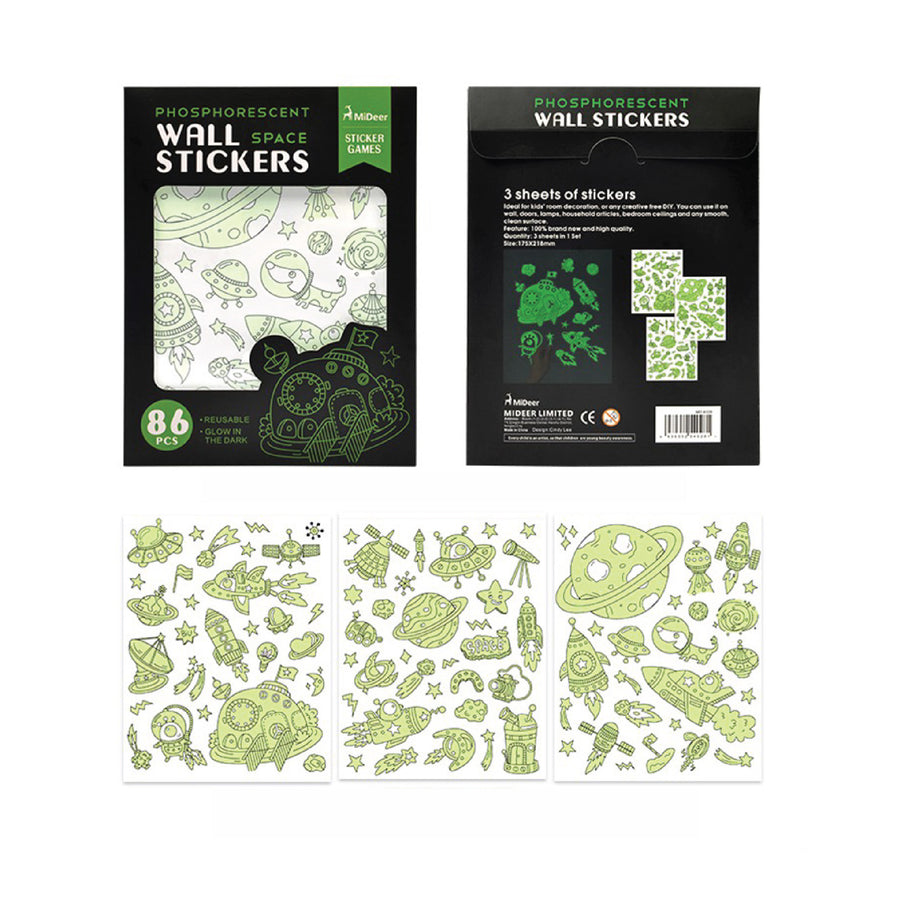 Mideer Phosphorescent Wall Stickers - Happikiddo.com