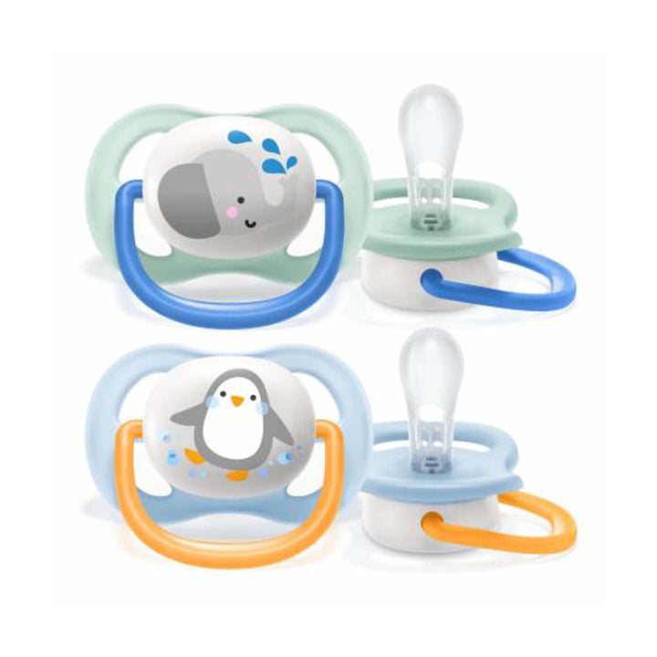 Philips Avent Ultra Air Animals Pacifier 0-6 months- Elephant/ Penguin