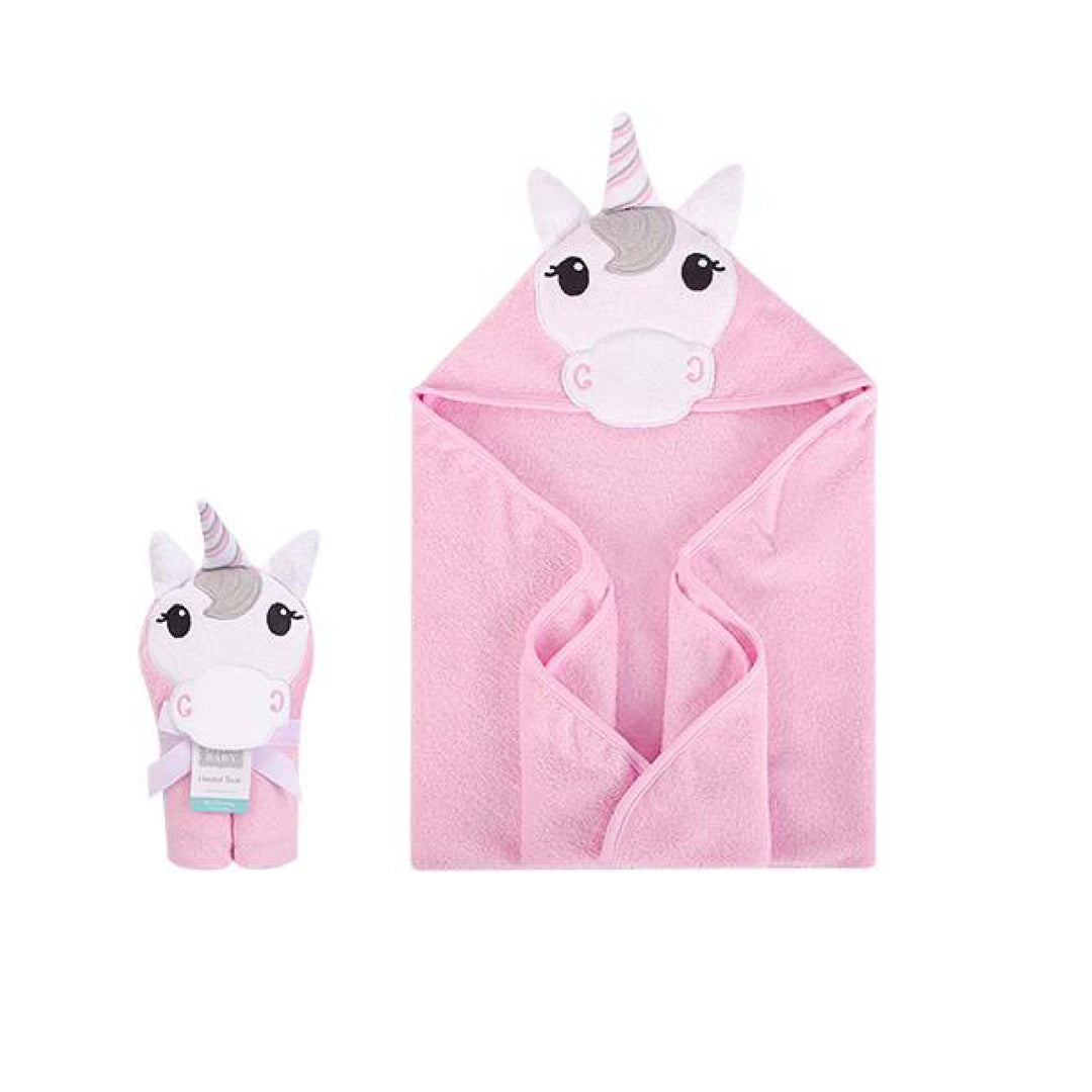 Hudson Baby Animal Hooded Towel- Princess Unicorn