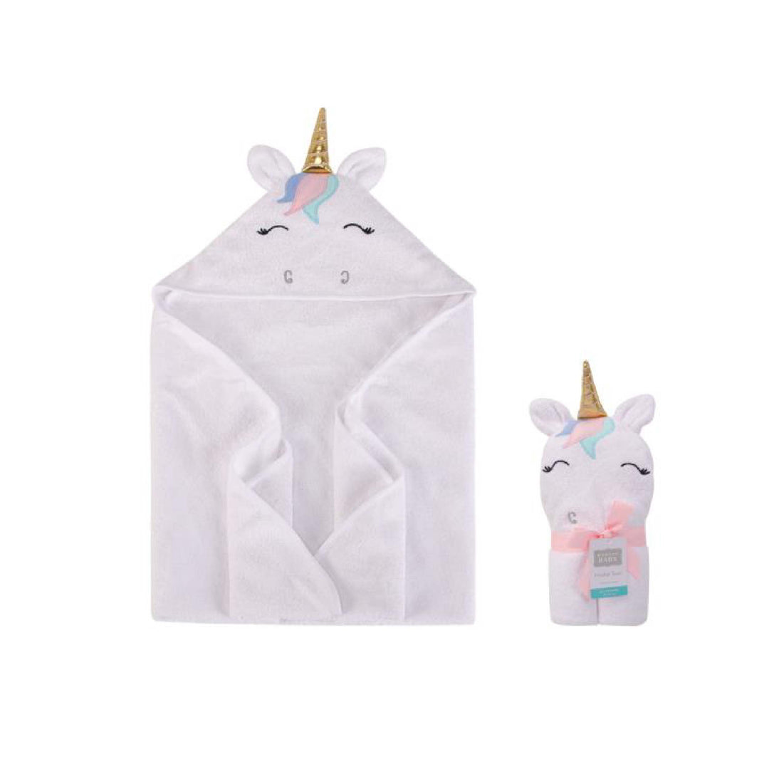 Hudson Baby Animal Hooded Towel- Unicorn