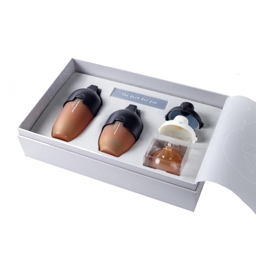 HE OR SHE Ultra Wide Neck Baby Bottle Premium Gift Set- Black