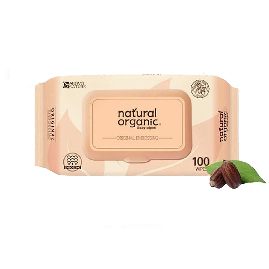 Natural Organic Original Embossing Baby Wipes 100pcs