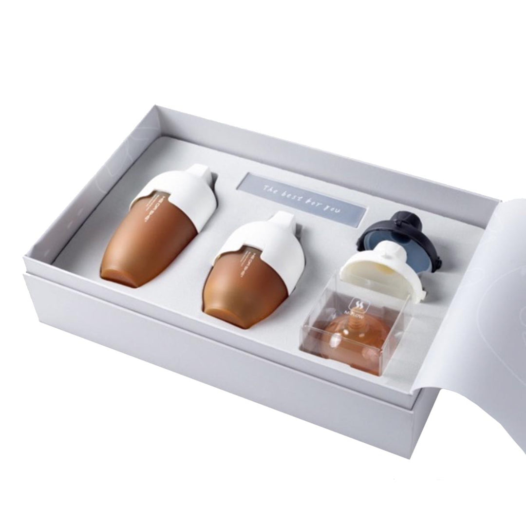 HE OR SHE Ultra Wide Neck Baby Bottle Premium Gift Set- White