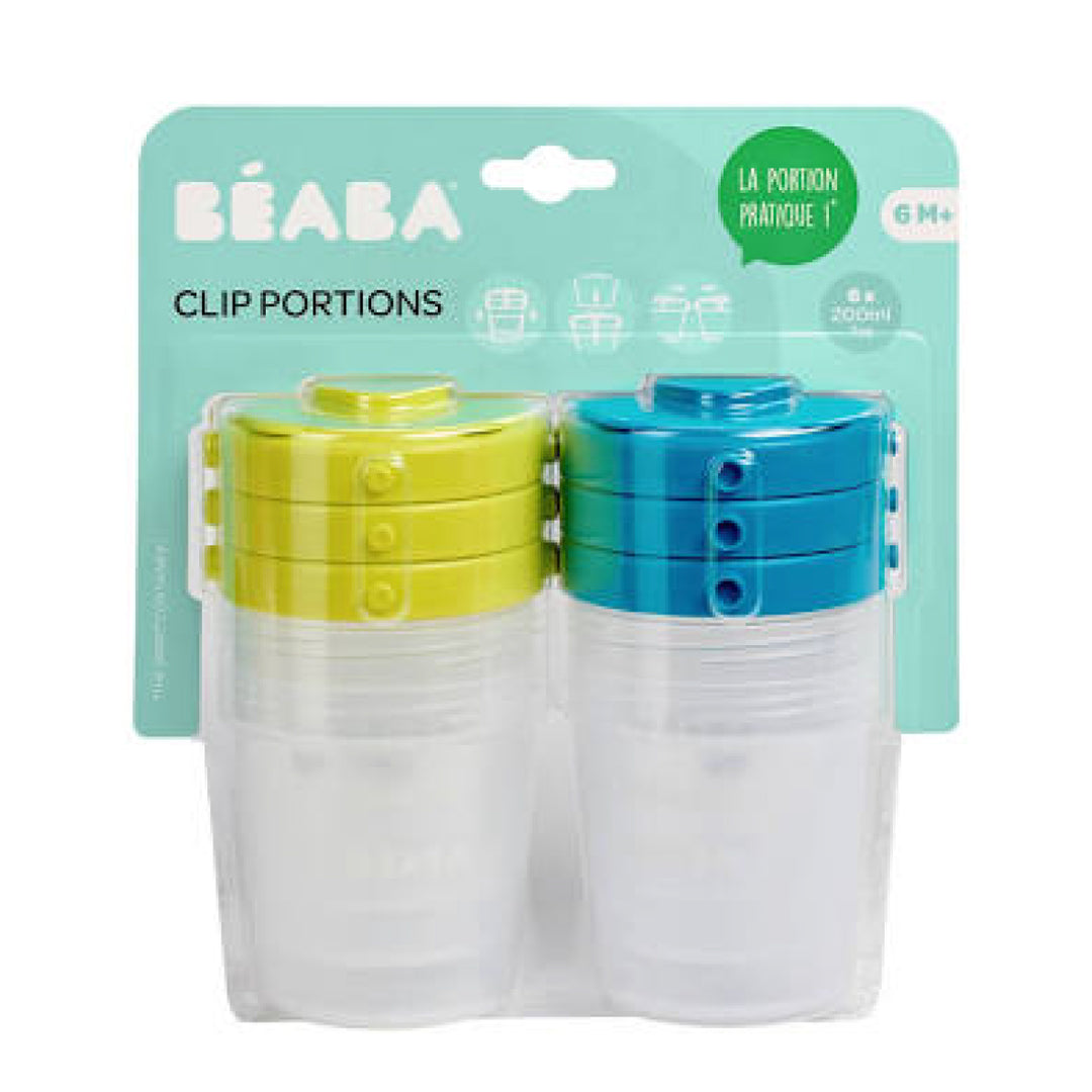 Beaba Set of 6 Clip Portions 2nd Age (6m+)