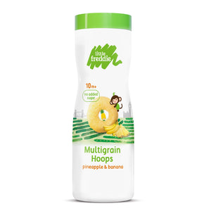 Little Freddie Snack Organic Pineapple & Banana Hoops 42g (10m+)