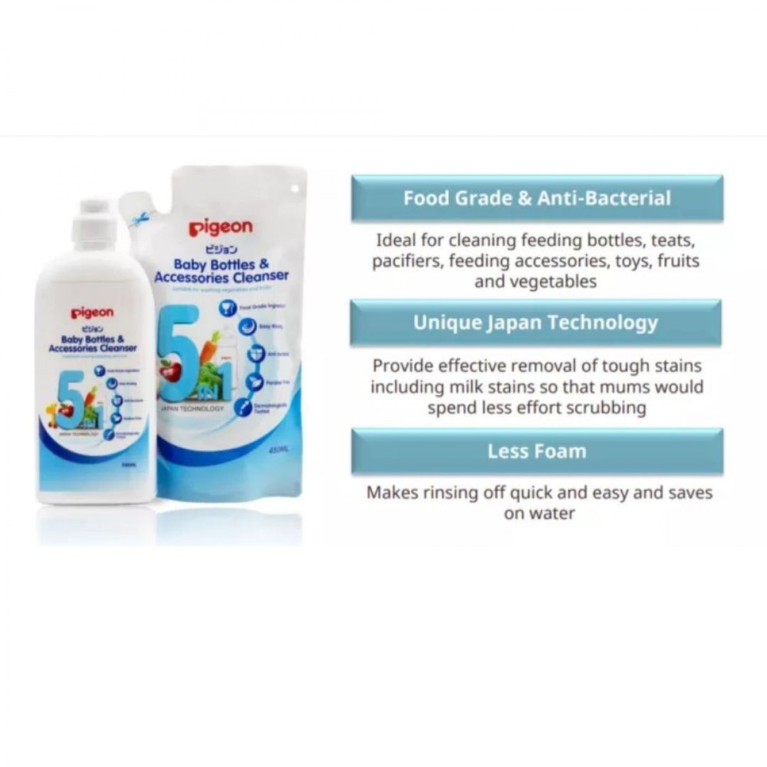 Pigeon Baby Bottles & Accessories Cleanser Refill 3 in 1 Set
