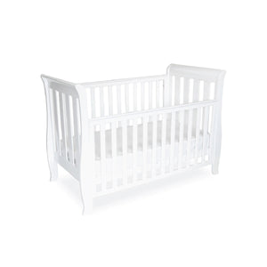 Babyhood Classic Sleigh Cot (White)