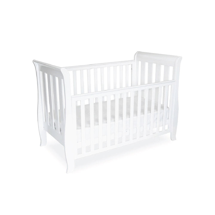 Babyhood Classic Sleigh Cot (White)