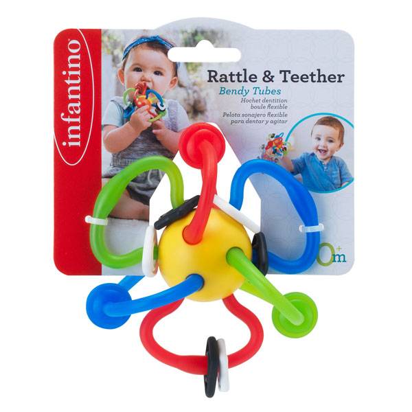 Infantino Rattle & Teether Bendy Tubes (F004885)