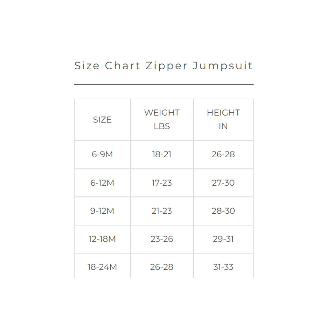 Goumi Kids Zipper Jumpsuit (6 - 12m)